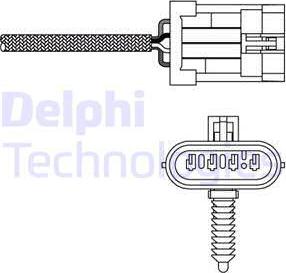 Delphi ES20135-12B1 - Лямбда-зонд, датчик кислорода autodnr.net