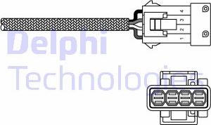 Delphi ES20230-12B1 - Лямбда-зонд, датчик кислорода avtokuzovplus.com.ua