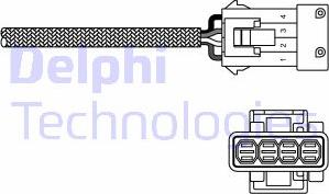 Delphi ES20255-12B1 - Лямбда-зонд, датчик кислорода avtokuzovplus.com.ua