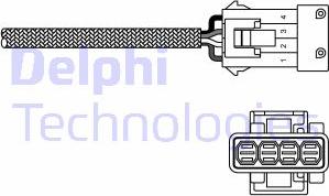 Delphi ES20293-12B1 - Лямбда-зонд, датчик кислорода avtokuzovplus.com.ua
