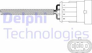 Delphi ES20302-12B1 - Лямбда-зонд, датчик кислорода autodnr.net