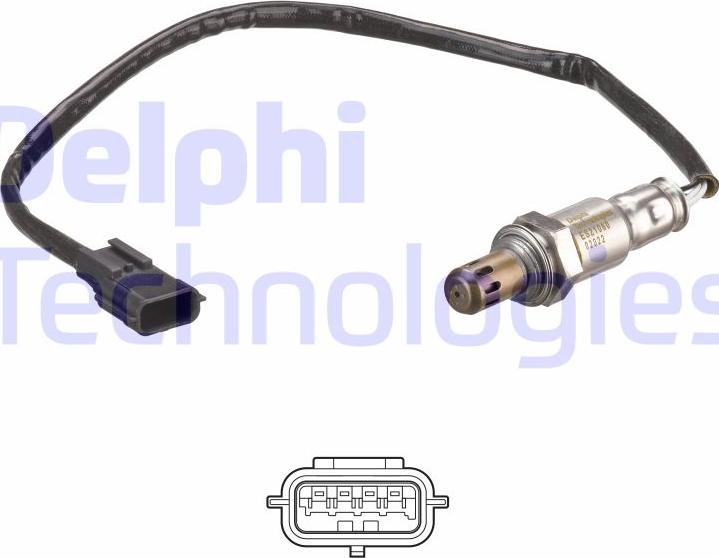 Delphi ES21060-12B1 - Лямбда-зонд autocars.com.ua