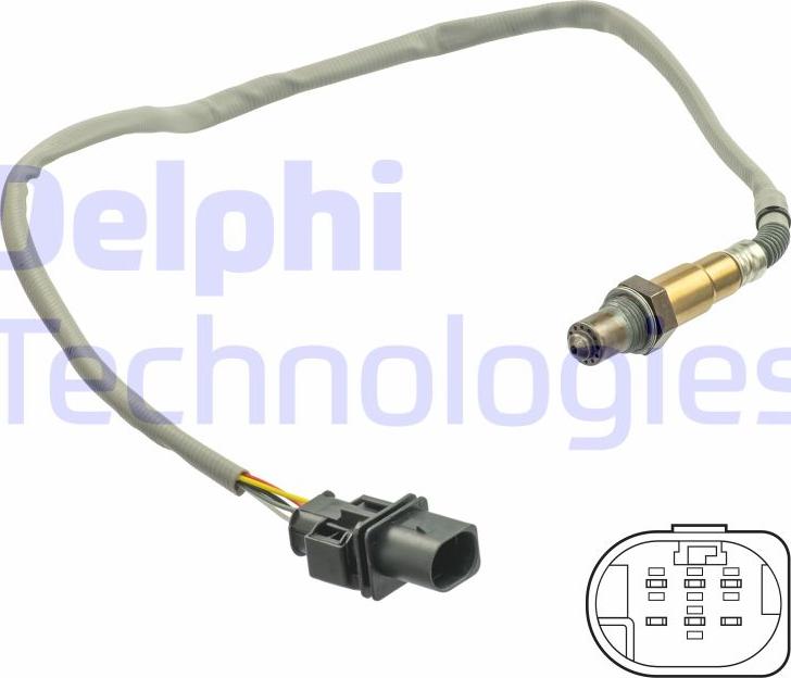 Delphi ES21065-12B1 - Лямбда-зонд autocars.com.ua