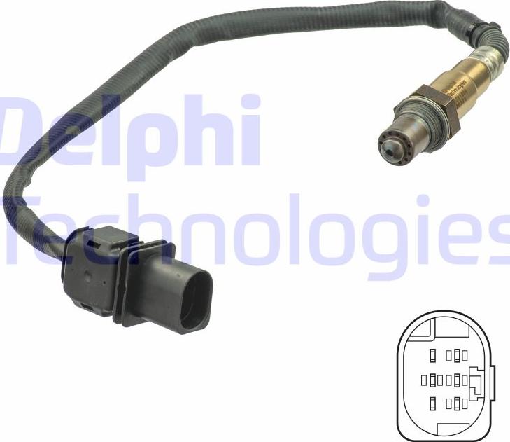 Delphi ES21086-12B1 - Лямбда-зонд autocars.com.ua