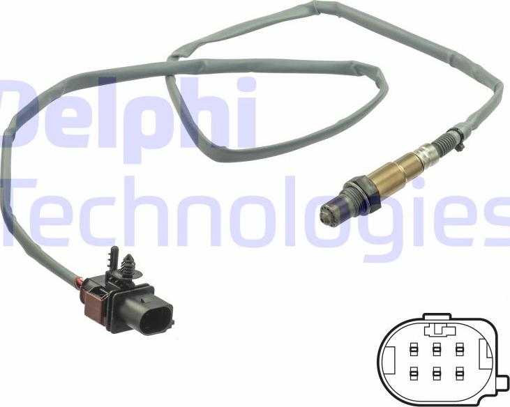Delphi ES21101-12B1 - Лямбда-зонд autocars.com.ua