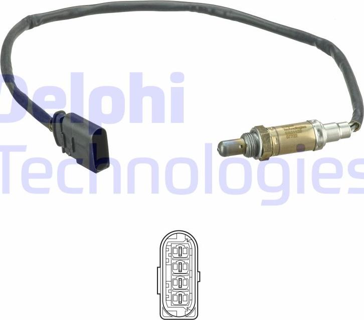 Delphi ES21120-12B1 - Лямбда-зонд, датчик кислорода autodnr.net