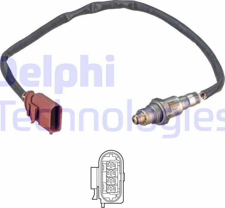 Delphi ES21154-12B1 - Лямбда-зонд autocars.com.ua