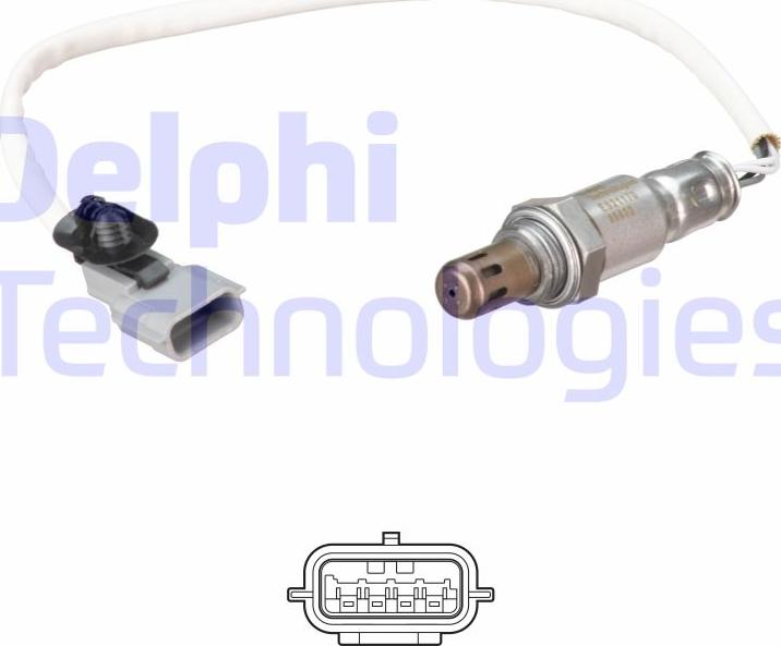 Delphi ES21170-12B1 - Лямбда-зонд autocars.com.ua