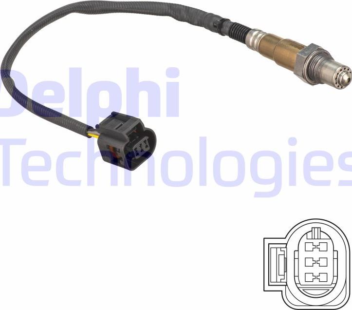 Delphi ES21180-12B1 - Лямбда-зонд autocars.com.ua
