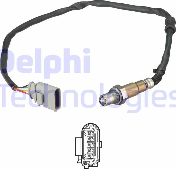 Delphi ES21181-12B1 - Лямбда-зонд, датчик кислорода avtokuzovplus.com.ua