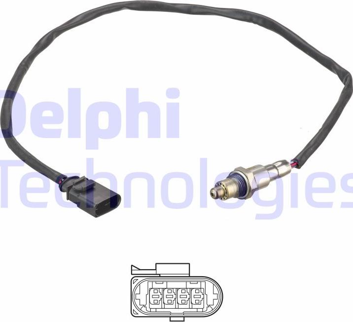Delphi ES21192-12B1 - Лямбда-зонд, датчик кислорода autodnr.net