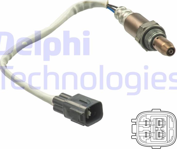 Delphi ES21207-12B1 - Лямбда-зонд autocars.com.ua