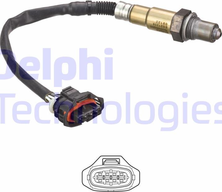 Delphi ES21208-12B1 - Лямбда-зонд autocars.com.ua