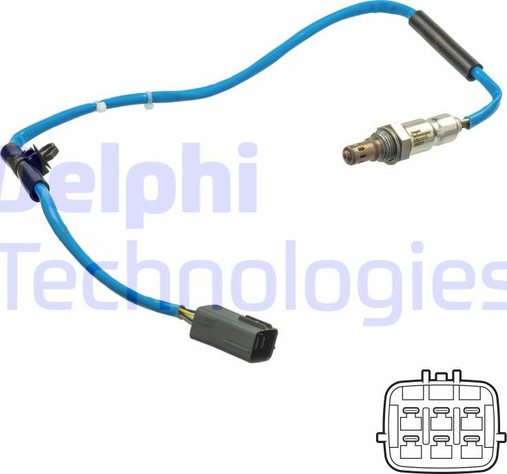 Delphi ES21210-12B1 - Лямбда-зонд autocars.com.ua