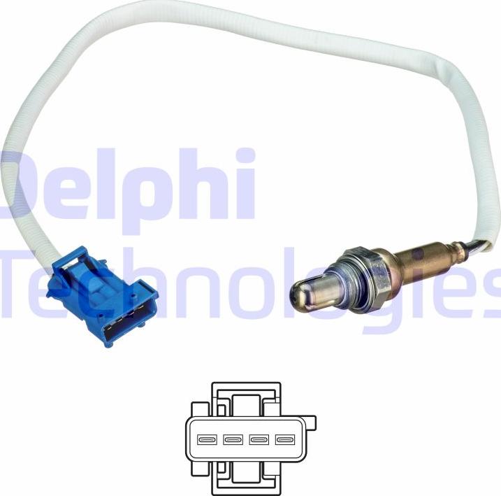 Delphi ES21244-12B1 - Лямбда-зонд autocars.com.ua