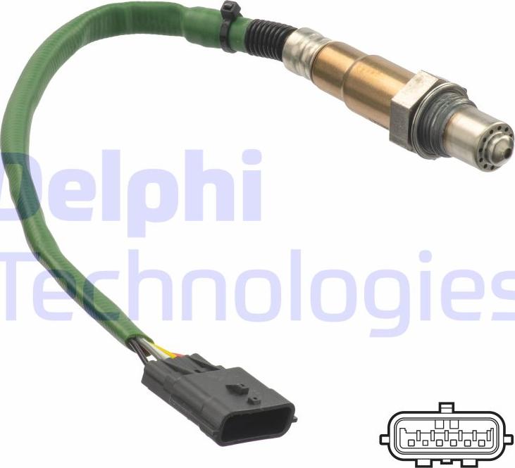 Delphi ES21250-12B1 - Лямбда-зонд autocars.com.ua