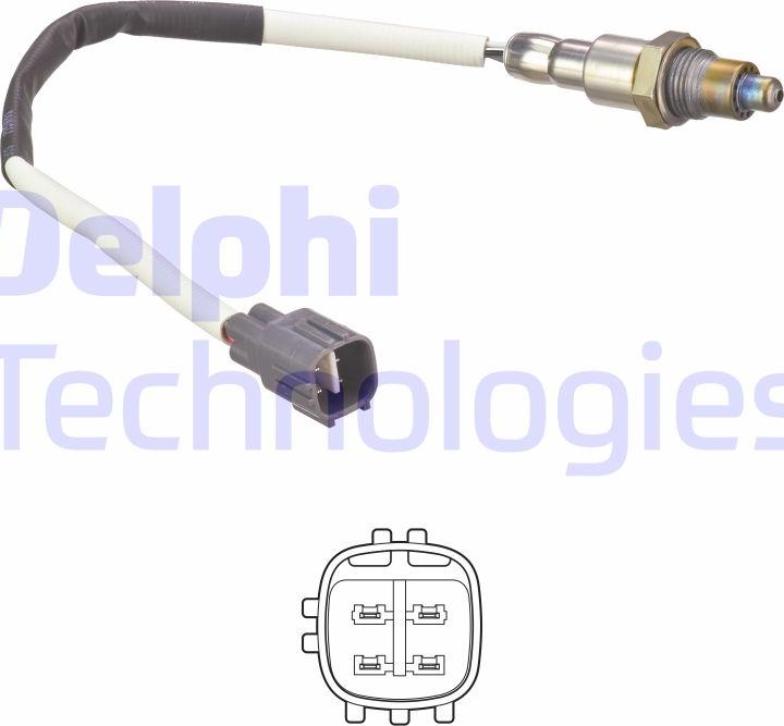 Delphi ES21254-12B1 - Лямбда-зонд autocars.com.ua