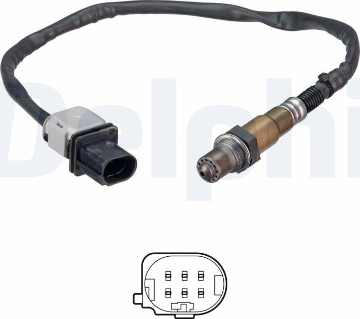 Delphi ES21302-12B1 - Лямбда-зонд autocars.com.ua