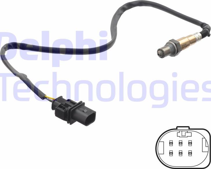 Delphi ES21322-12B1 - Лямбда-зонд autocars.com.ua