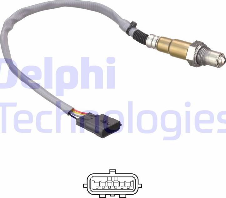 Delphi ES21350-12B1 - Лямбда-зонд, датчик кислорода autodnr.net