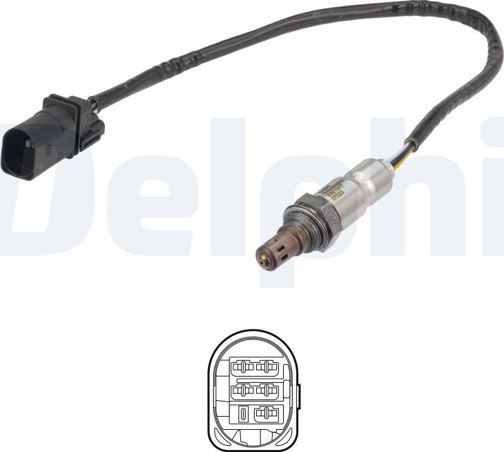 Delphi ES21377-12B1 - Лямбда-зонд autocars.com.ua