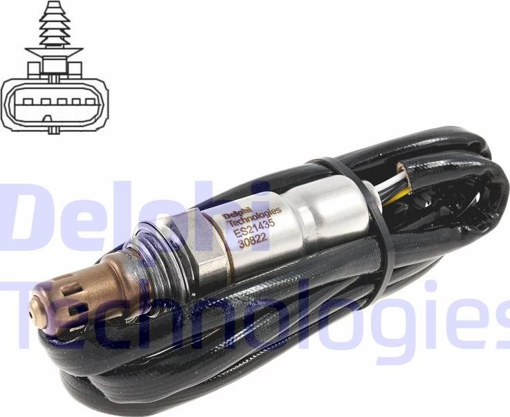 Delphi ES21435-12B1 - Лямбда-зонд autocars.com.ua