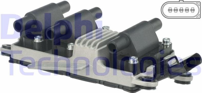 Delphi GN10409-12B1 - Котушка запалювання autocars.com.ua