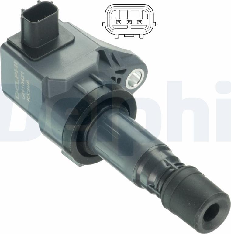 Delphi GN10421-18B1 - Котушка запалювання autocars.com.ua