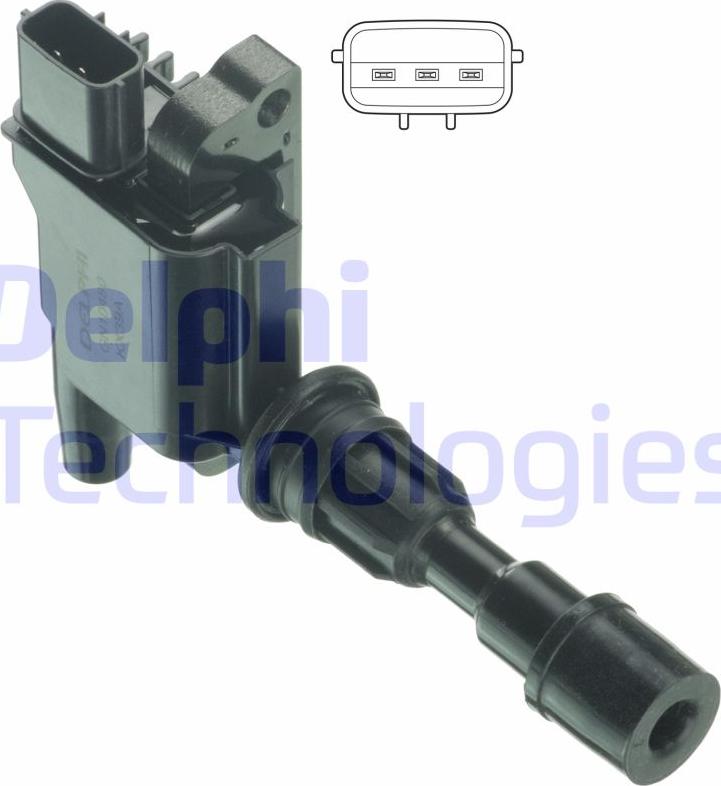 Delphi GN10480-12B1 - Котушка запалювання autocars.com.ua