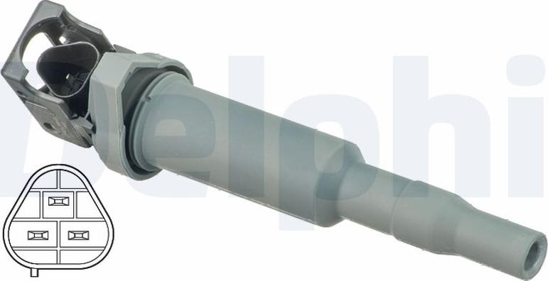 Delphi GN10586-11B1 - Котушка запалювання autocars.com.ua