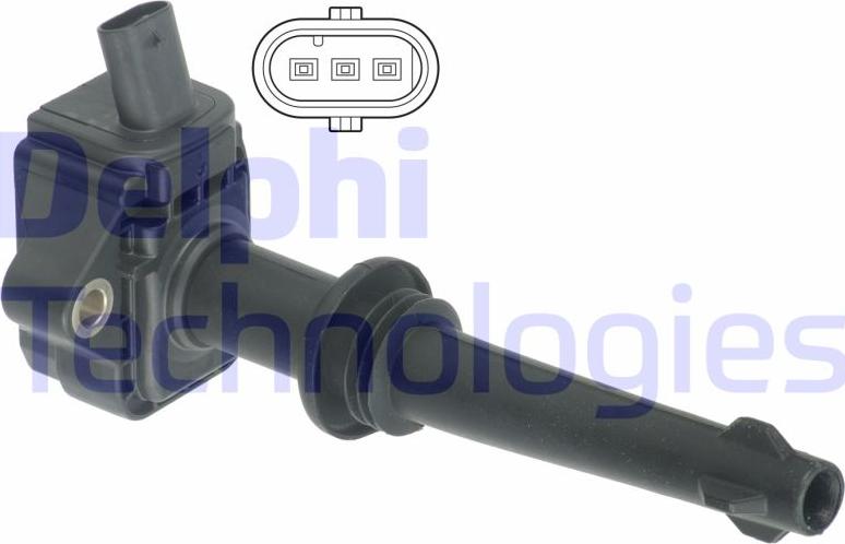 Delphi GN10591-12B1 - Котушка запалювання autocars.com.ua