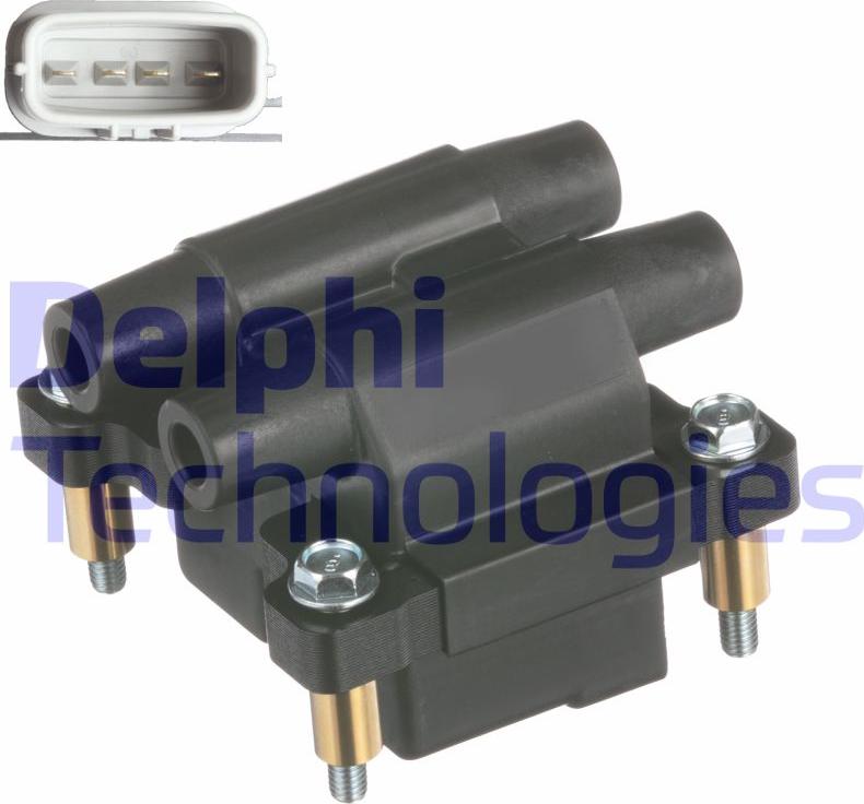 Delphi GN10613 - Катушка зажигания avtokuzovplus.com.ua