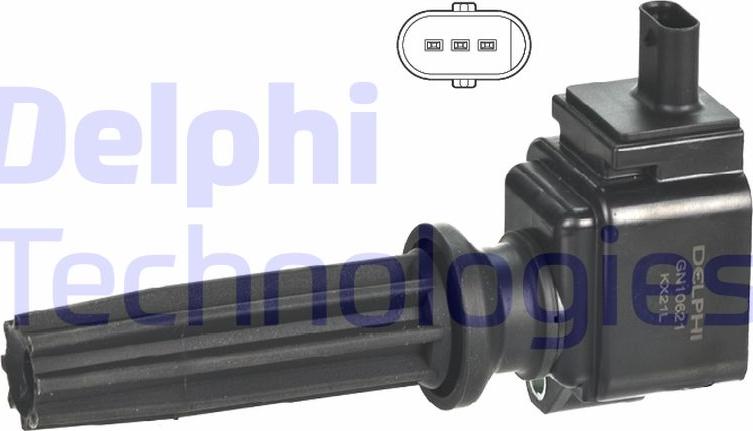 Delphi GN10621-12B1 - Котушка запалювання autocars.com.ua
