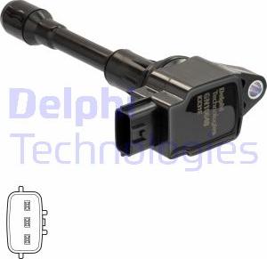 Delphi GN10648-12B1 - Катушка зажигания avtokuzovplus.com.ua