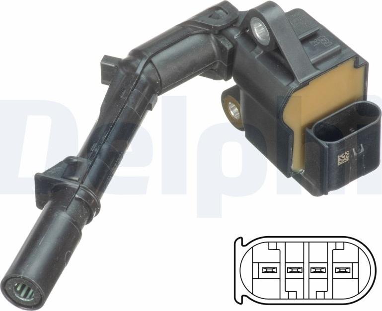 Delphi GN10690-18B1 - Катушка зажигания avtokuzovplus.com.ua