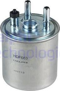 Delphi HDF663 - Топливный фильтр autodnr.net
