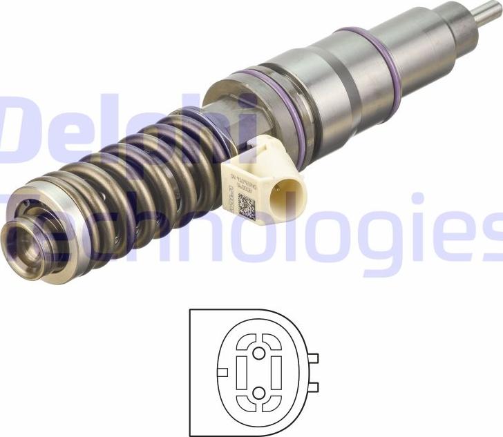 Delphi HRE114 - Форсунка дизельна, розпилювач і утримувач autocars.com.ua