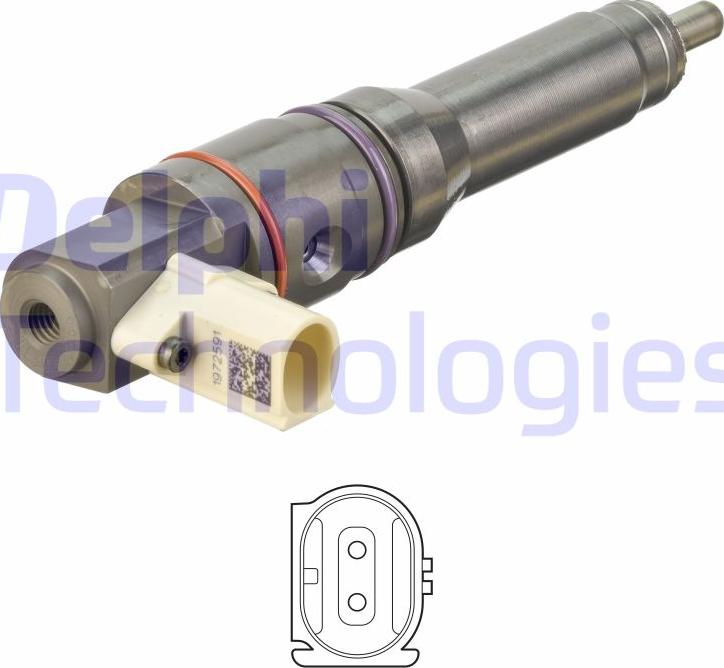 Delphi HRE305 - Форсунка дизельна, розпилювач і утримувач autocars.com.ua