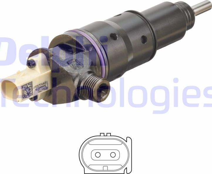 Delphi HRE392 - Форсунка дизельна, розпилювач і утримувач autocars.com.ua