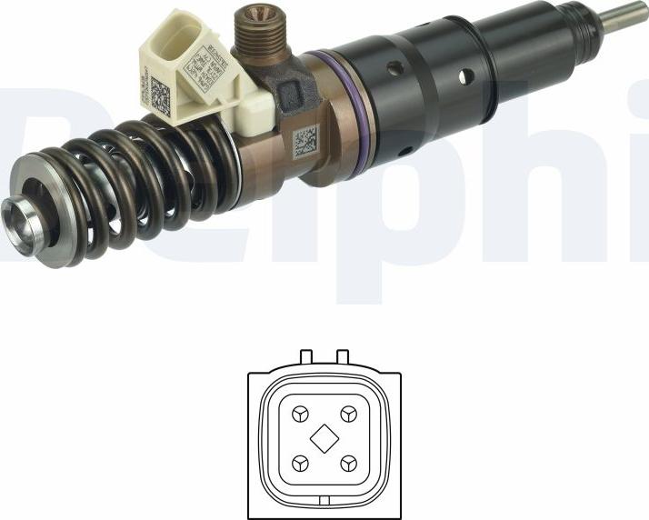 Delphi HRE395 - Форсунка дизельна, розпилювач і утримувач autocars.com.ua