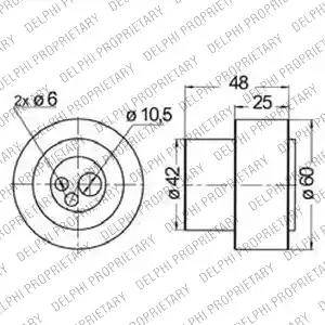 Delphi KDB158 - Комплект ремня ГРМ avtokuzovplus.com.ua