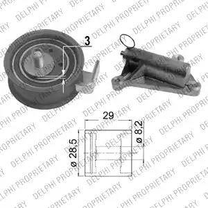 Delphi KDB374 - Комплект ремня ГРМ avtokuzovplus.com.ua