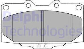 Delphi LP1020-18B1 - Тормозные колодки, дисковые, комплект autodnr.net