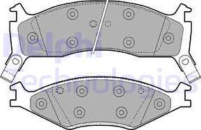 Delphi LP1021 - Тормозные колодки, дисковые, комплект autodnr.net