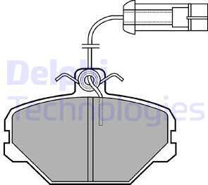 Delphi LP1027 - Тормозные колодки, дисковые, комплект avtokuzovplus.com.ua