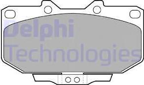 Delphi LP1056 - Гальмівні колодки, дискові гальма autocars.com.ua