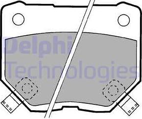 Delphi LP1057 - Тормозные колодки, дисковые, комплект avtokuzovplus.com.ua