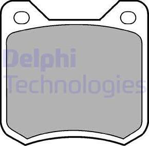 Delphi LP105 - Тормозные колодки, дисковые, комплект autodnr.net