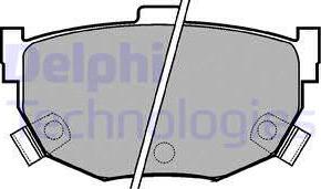 Delphi LP1073 - Гальмівні колодки, дискові гальма autocars.com.ua
