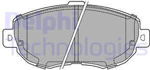 Delphi LP1140 - Тормозные колодки, дисковые, комплект autodnr.net